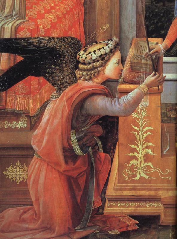 Details of The Annunciation, Fra Filippo Lippi